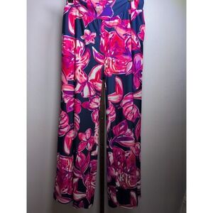 Aryeh Pants 2YK Women Size XL Geometric Multicolor 1970 Wide Legs Spandex